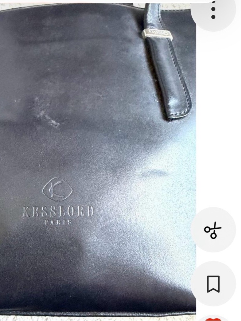 Kesslord black shoulder tote bag